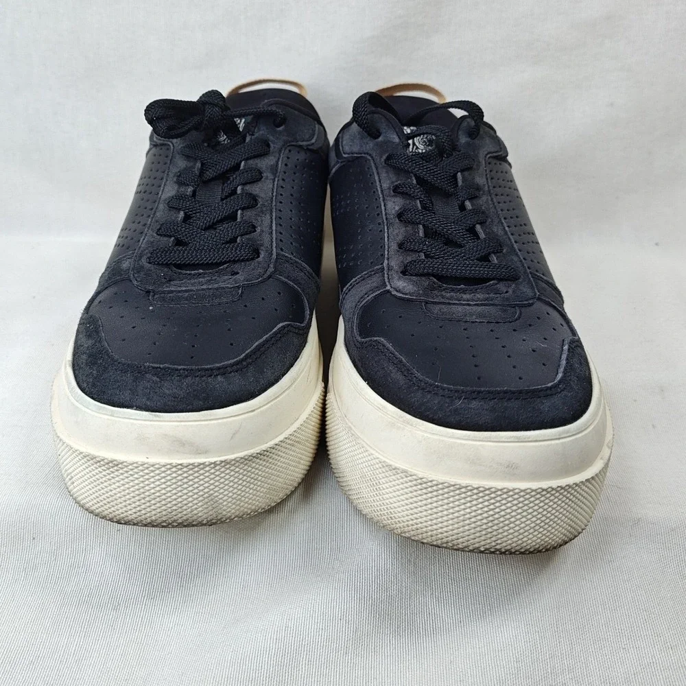 Le Tigre Midtown Low Sneakers Women's  8M Black Leather‎ Platform Shoes